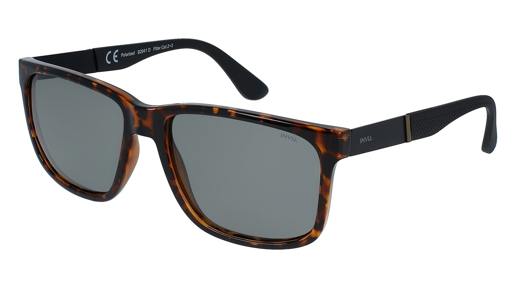 Lente de sol Hombre INVU B2941 Demi/Matt Black, Photochromic