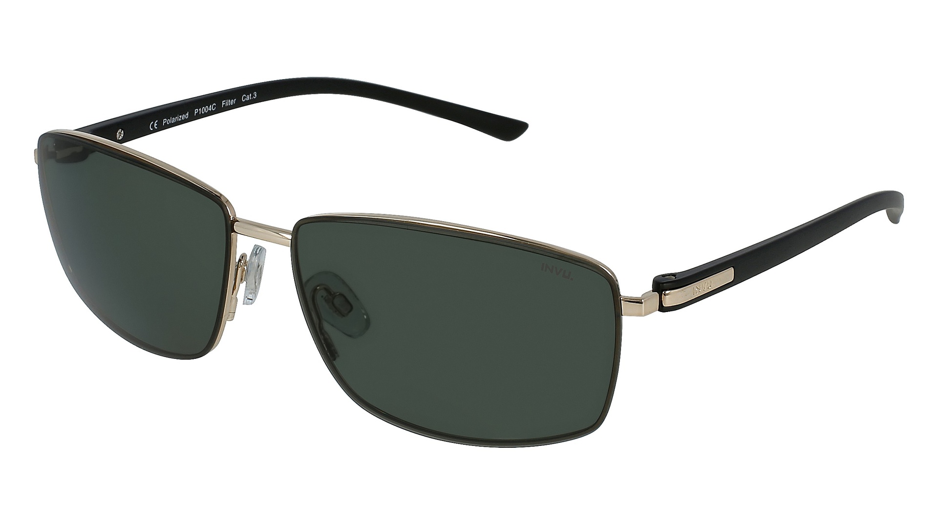 [P1004C] Lentes de sol INVU P1004 Femenino (Gold/Black)