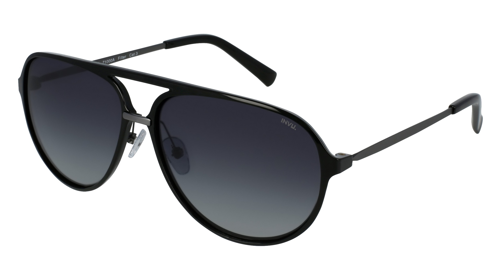 [Z1000A] Lentes de sol INVU Z1000 Masculino (Black/Matt Gun)