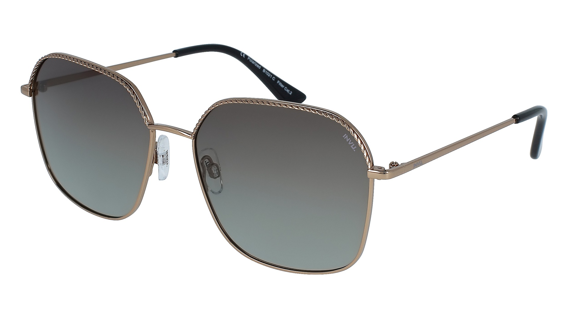 [B1021C] Lentes de sol INVU B1021 Femenino (Bronze Gold)