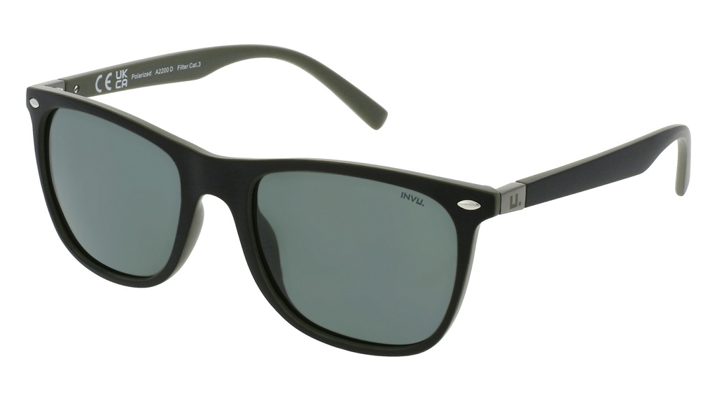 lentes de sol invu Black/Olive A2200D