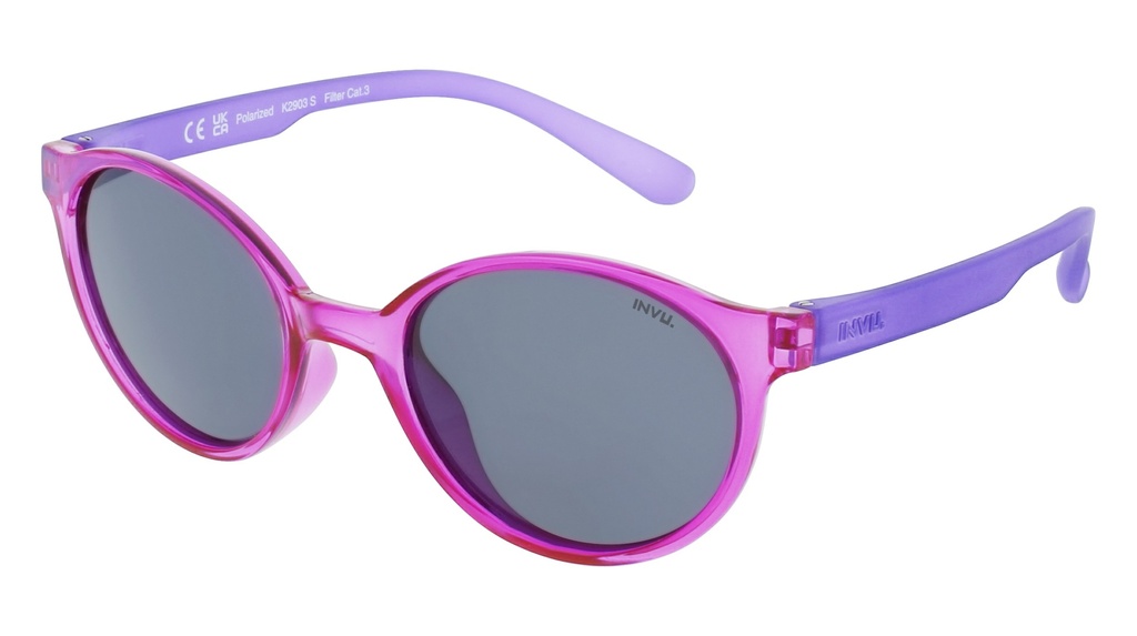 Lentes De Sol INVU Transp. Fuchsia/Purple K2903S