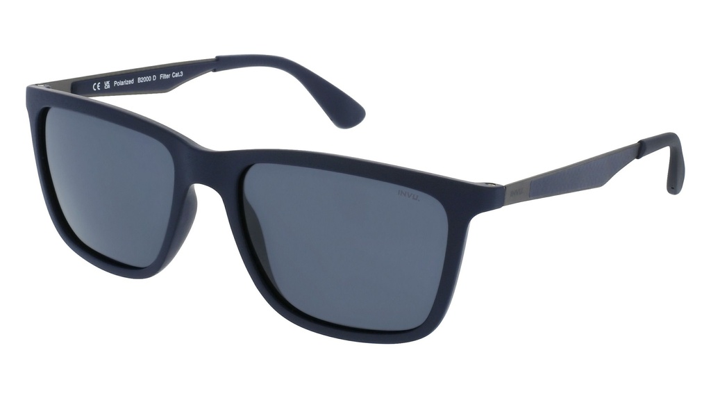 Lentes de Sol INVU B2000D Matt Navy/Matt Gun, Anti-fog