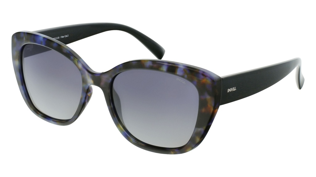 Lentes de Sol INVU, B2112B Marble Violet/Black