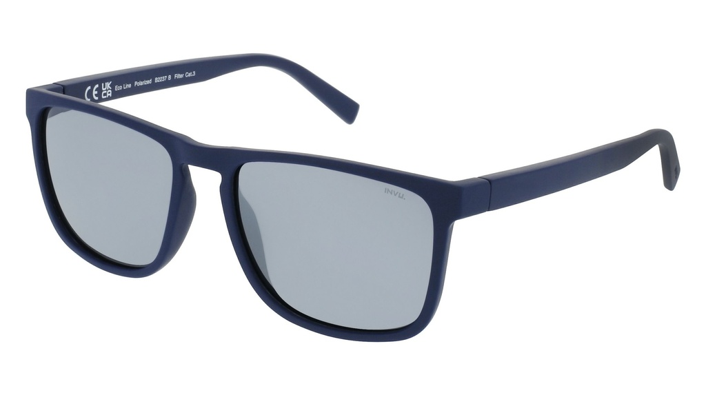 Lentes de Sol INVU, B2237B Matt Navy, PET