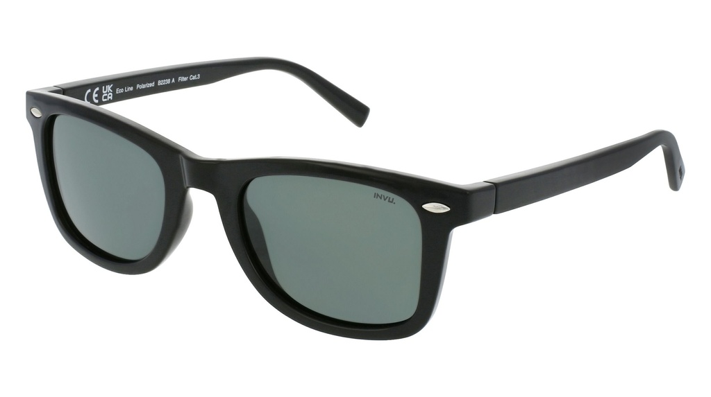 Lentes de Sol INVU, B2238A Black, PET