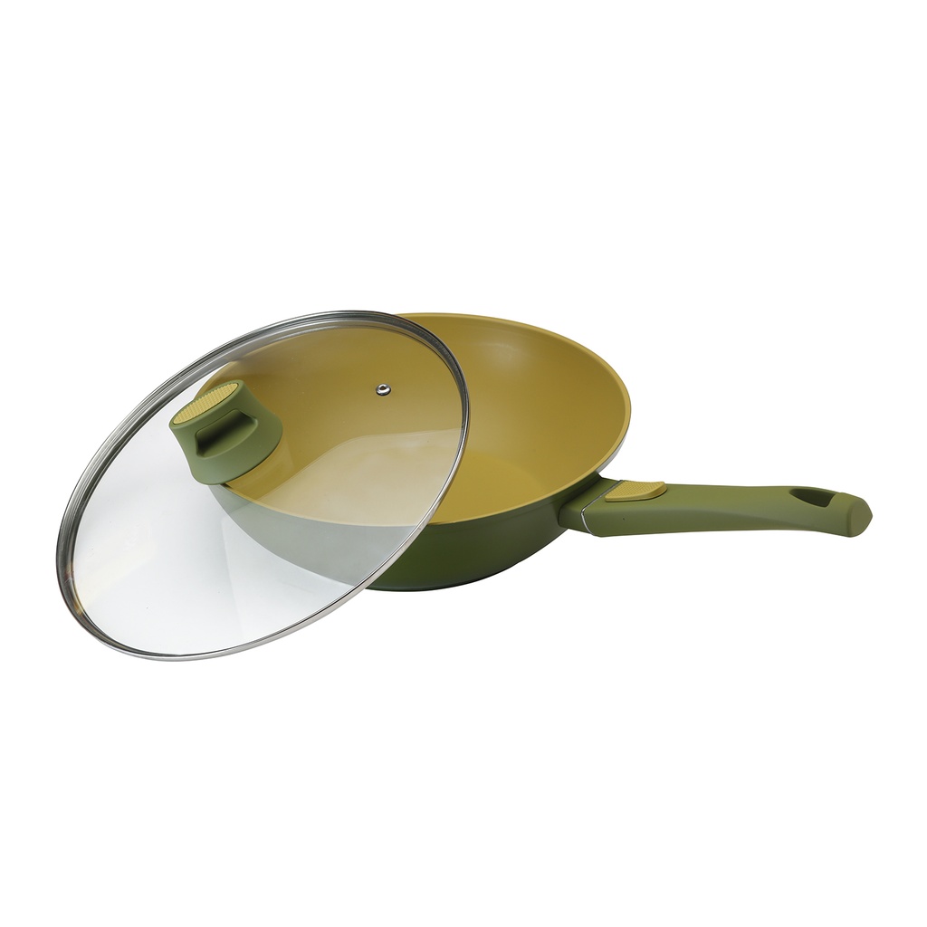 Wok de Aluminio Fundido 28 cm Olive AC630328