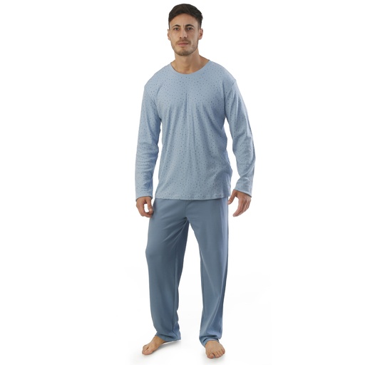 [P8121] Pijama Hombre Clásico B P8121