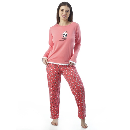 Pijama Mujer Cow Attitude P6410