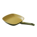 Grill de Aluminio Fundido 28 cm Olive AC630828